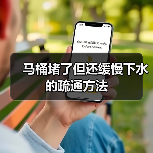 马桶堵了但还缓慢下水的疏通方法(图2) 马桶堵了但还缓慢下水的疏通方法(图2)
