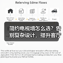 简约电视墙怎么选？告别复杂设计，提升客厅质感（图1）