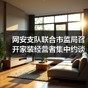 网安支队联合市监局召开家装经营者集中约谈警示会(图4) 网安支队联合市监局召开家装经营者集中约谈警示会(图4)