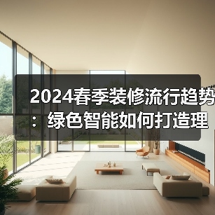 2024春季装修流行趋势:绿色智能如何打造理想家?(图2) 2024春季装修流行趋势:绿色智能如何打造理想家?(图2)