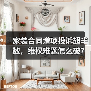 家装合同增项投诉超半数,维权难题怎么破?(图1) 家装合同增项投诉超半数,维权难题怎么破?(图1)