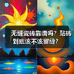 无缝瓷砖靠谱吗?贴砖到底该不该留缝?(图2) 无缝瓷砖靠谱吗?贴砖到底该不该留缝?(图2)