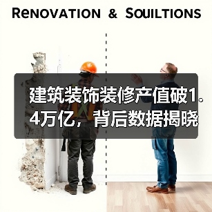 建筑装饰装修产值破1.4万亿,背后数据揭晓(图1) 建筑装饰装修产值破1.4万亿,背后数据揭晓(图1)