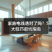 家庭电线选对了吗?5大技巧避坑指南(图4) 家庭电线选对了吗?5大技巧避坑指南(图4)