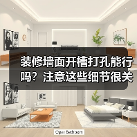 装修墙面开槽打孔能行吗?注意这些细节很关键(图4) 装修墙面开槽打孔能行吗?注意这些细节很关键(图4)