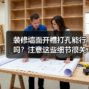 装修墙面开槽打孔能行吗?注意这些细节很关键(图1) 装修墙面开槽打孔能行吗?注意这些细节很关键(图1)