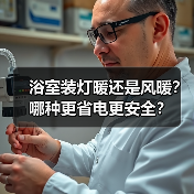 浴室装灯暖还是风暖?哪种更省电更安全?(图2) 浴室装灯暖还是风暖?哪种更省电更安全?(图2)