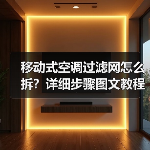 移动式空调过滤网怎么拆?详细步骤图文教程(图3) 移动式空调过滤网怎么拆?详细步骤图文教程(图3)