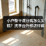 小户型干湿分离怎么实现?洗手台外移这样做更实用(图2) 小户型干湿分离怎么实现?洗手台外移这样做更实用(图2)