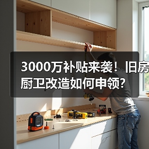 3000万补贴来袭!旧房厨卫改造如何申领?(图3) 3000万补贴来袭!旧房厨卫改造如何申领?(图3)