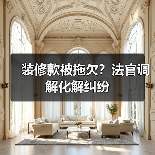 装修款被拖欠?法官调解化解纠纷(图2) 装修款被拖欠?法官调解化解纠纷(图2)