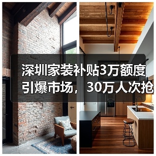 深圳家装补贴3万额度引爆市场,30万人次抢修热潮(图3) 深圳家装补贴3万额度引爆市场,30万人次抢修热潮(图3)