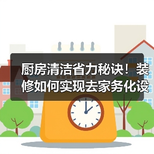 厨房清洁省力秘诀!装修如何实现去家务化设计(图4) 厨房清洁省力秘诀!装修如何实现去家务化设计(图4)