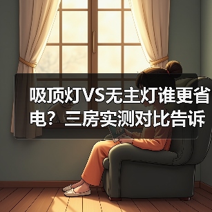 吸顶灯VS无主灯谁更省电?三房实测对比告诉你!(图1) 吸顶灯VS无主灯谁更省电?三房实测对比告诉你!(图1)