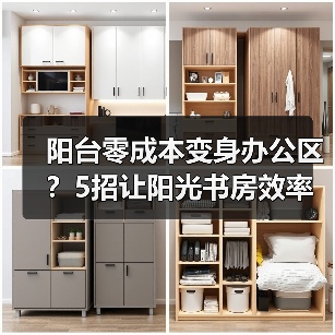 阳台零成本变身办公区?5招让阳光书房效率翻倍(图1) 阳台零成本变身办公区?5招让阳光书房效率翻倍(图1)