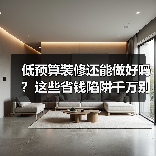低预算装修还能做好吗?这些省钱陷阱千万别踩!(图1) 低预算装修还能做好吗?这些省钱陷阱千万别踩!(图1)