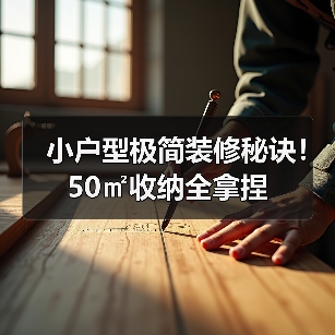 小户型极简装修秘诀！50㎡收纳全拿捏（图2）