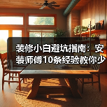 装修小白避坑指南：安装师傅10条经验教你少走弯路（图2）