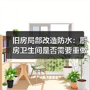 旧房局部改造防水：厨房卫生间是否需要重做？（图2）
