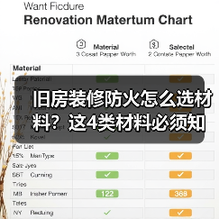 旧房装修防火怎么选材料？这4类材料必须知道！（图1）