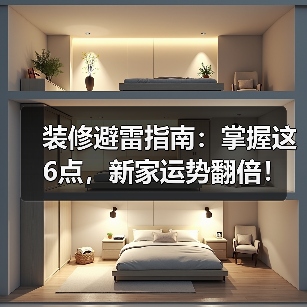 装修避雷指南:掌握这6点,新家运势翻倍!(图2) 装修避雷指南:掌握这6点,新家运势翻倍!(图2)