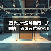 装修设计避坑指南：少砌墙、通铺瓷砖等实用技巧（图4）