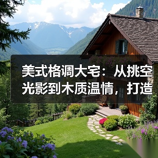 美式格调大宅：从挑空光影到木质温情，打造治愈系高级生活场（图3）
