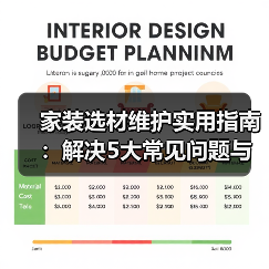 家装选材维护实用指南：解决5大常见问题与选购技巧