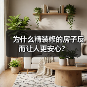 为什么精装修的房子反而让人更安心？
